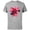 Athletic Heather, variant on Spider-Man Hearts and Flowers Valentine's Day - Short Sleeve Cotton T-Shirt for Adults - Customized-Athletic Heather