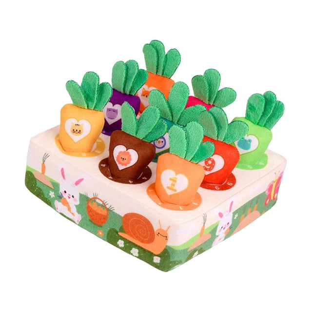 Juguete de peluche de Zanahoria Yuyangstore Juguete interactivo para perros Muñeca Zanahoria