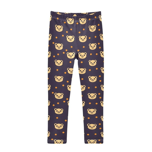 joogoo Girls' Leggings Cute Bears Dots Yoga Pants 6T