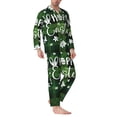 thumbnail image 6 of Salouo Happy Easter Print Button-Front Long Sleeve Pajama Set for Men, Soft 2Pjs Men's Long Sleeve Sleepwear -Large, 6 of 7