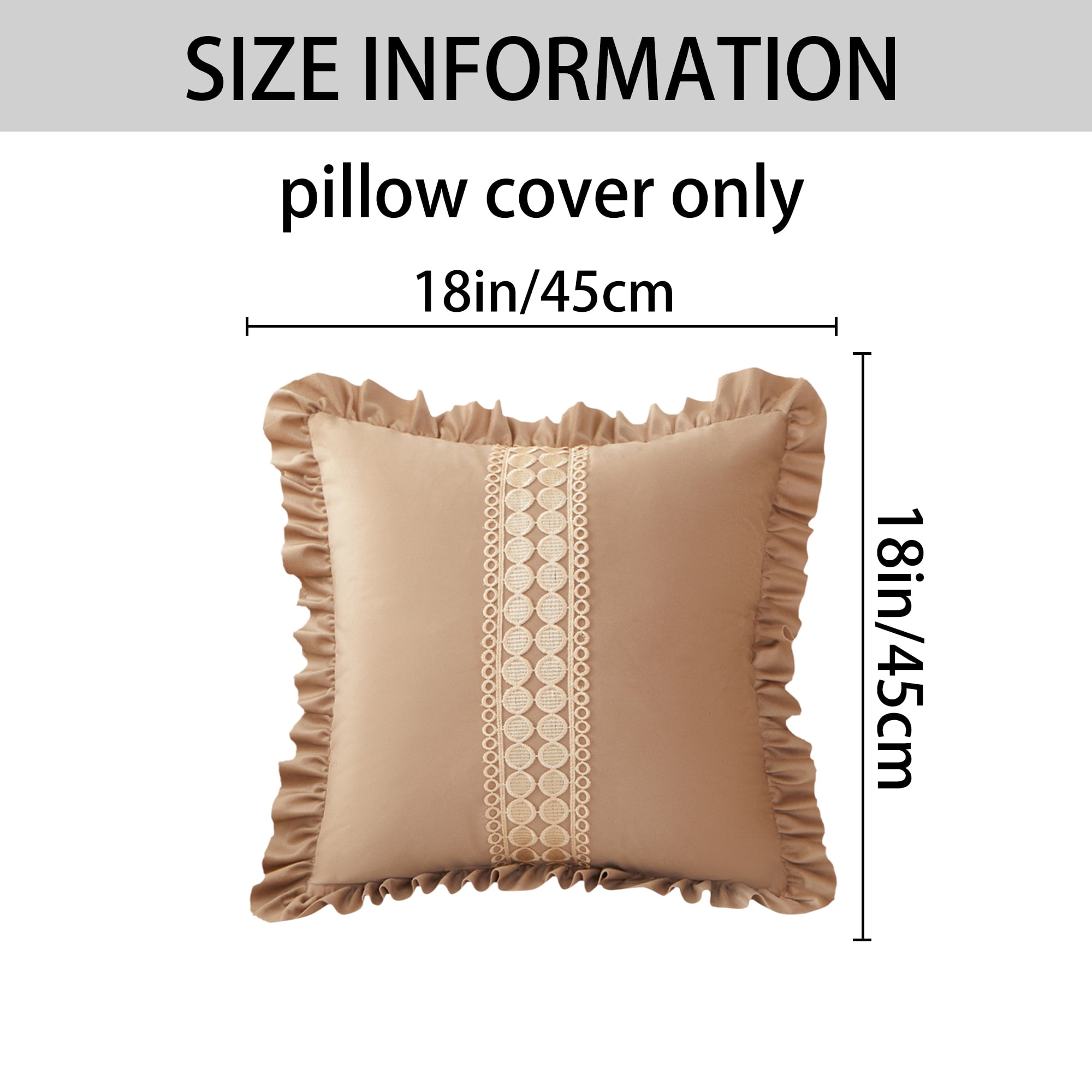 Unique Bargains 2 Pack Boho Throw Pillow Covers Cushion Cases Khaki