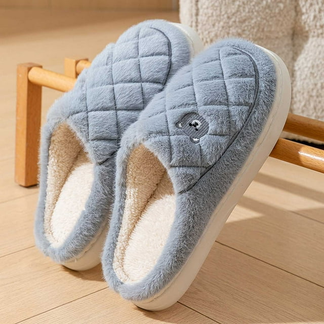 Pantoufles d'Intérieur en Molleton pour Hommes Adultes Pantoufles en Molleton Pantoufles d'Hiver Hommes Pantoufles d'Hiver Intérieur Chaussures d'Intérieur Pantoufles d'Intérieur Chaudes pour Hommes 8.5