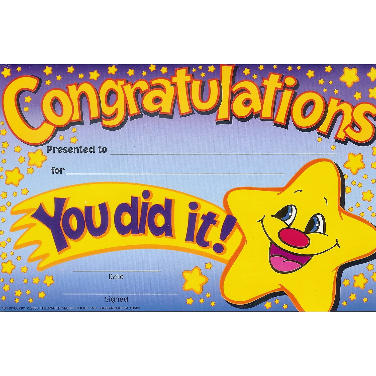 Eureka Congratulations Recognition Awards 36 ct. (EU-84401)