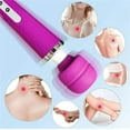 thumbnail image 2 of Dingrich 10 Speeds Wired Powerful Handheld Wand Massager with Strong Vibration, Personal Therapy Massager Purple, 2 of 9
