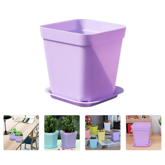 Toyvian 24Pcs Planter Pots with Ventilation Holes for Desktop