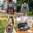 thumbnail image 3 of Yspwyqan Black Cat Backpack Set Kids Girls, Wild Floral 4 Piece Backpack Lunchbox Set with Pencil Case, 17 Inch Lightweight Padded Straps Bag for Elementary Middle School, 3 of 7