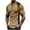 Khaki, variant on HomeDM Men's Henley Button Down Shirts, Color Block Short Sleeve Casual Basic Tee Summer Lightweight T Shirts, Army Green