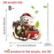 thumbnail image 3 of Sled Santa Claus Acrylic Car Backpack Keychain Pendant Holiday Decorations, Acrylic Sled Santa Keychain, 2D Holiday Decor, Christmas Office Bedroom Decor, Portable Foldable Keychain, Acrylic, 3 of 7