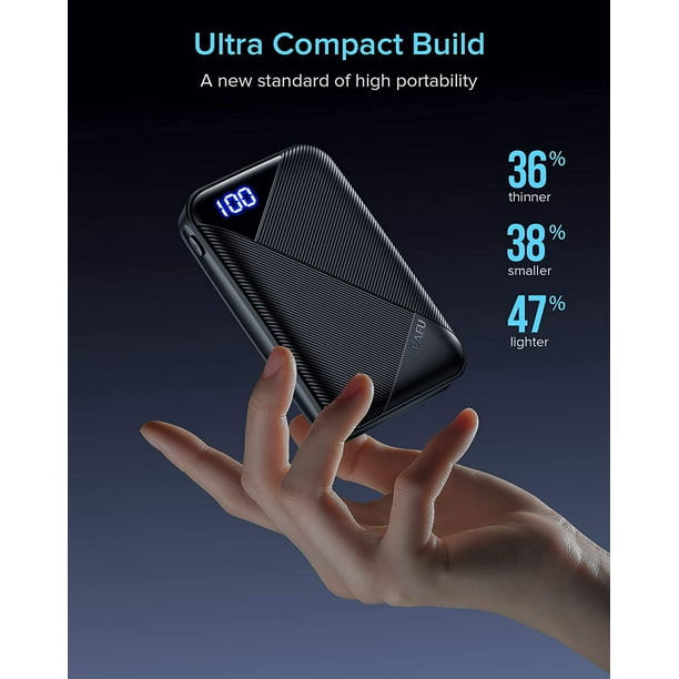 Batterie externe compacte usb 10000 mah pour téléphone portable