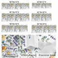 thumbnail image 3 of White Yellow Daisy Window Valance for Kitchen, Eucalyptus Leaves Lavender Spring Plant Rod Pocket Short Curtain for Small Windows, Light Filtering Decorative Valance, 60 x 14 Inch, 3 of 9