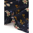 thumbnail image 5 of INSPIRE CHIC Women's Dress Floral Flutter Sleeves V Neck Smocked Ruffle Casual Dresses Dark Blue Yellow XL, 5 of 6