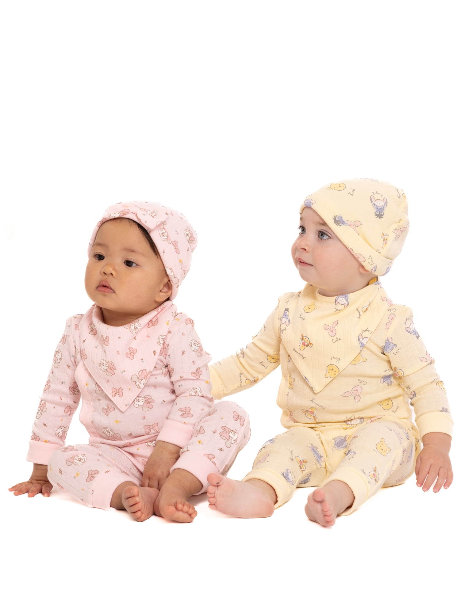 Disney Baby Wishes and Dreams Character Baby Allover Print Take Me Home Set, 4-Piece, Sizes Preemie-6/9 Months