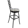 thumbnail image 4 of Aluminum Outdoor Extra Tall Bar Stool 34" Jenna NO Arms-Craft White Fabric-Black, 4 of 4