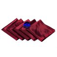 thumbnail image 2 of MDS Set of 25 Piece Satin 20x20 Inch Square Napkin, Maroon, 2 of 6