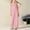 Pink-2025, variant on MKOSPLRT One Piece Jumpsuits for Girl Ruffle Sleeve Baggy Wide Leg Jumpsuits Crew Neck Pleated Straight Leg Jumpers Solid Casual Overalls