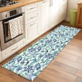 thumbnail image 3 of Blue Starfish Anchor 2'x6' Runner Rug, Summer Coastal Teal Waves Stripe Washable Non-Slip Area Rugs for Hallway Kitchen Floor Bedroom Entryway, StainResistant Laundry Carpet Decoration Indoor Mat, 3 of 9
