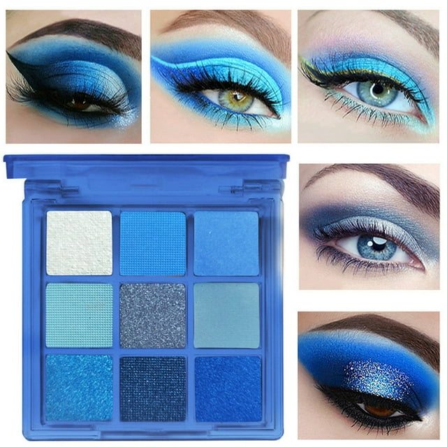 WIFKLSIIPG Eye Shadow Blue Witch Anti Sweat Quality Klein Blue Makeup Smoked Makeup