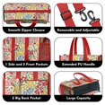 thumbnail image 3 of Teacher Tote Bag,Pioneer Flower Floral Print Pattern Teacher Utility Tote Bag,Large Work Tote Bags for Women with Multiple Pockets,Top Zipper Closure,13.8x10.6x6.7 Inch, 3 of 5