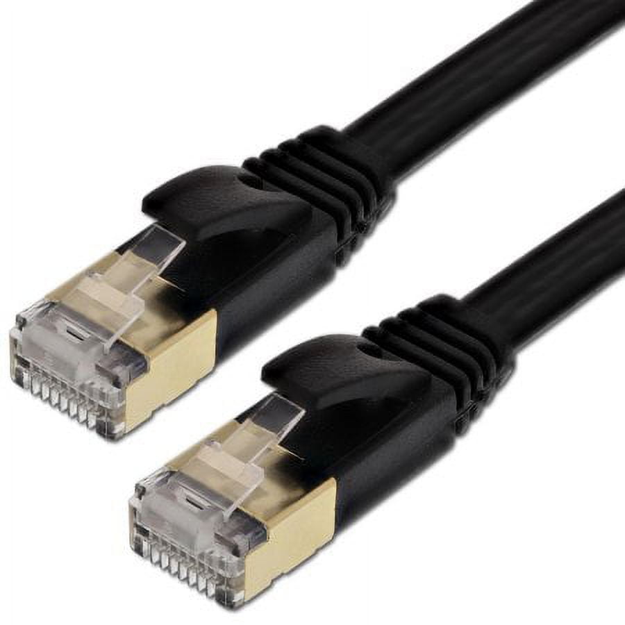   Basics RJ45 Cat 7 High-Speed Gigabit Ethernet Patch  Internet Cable, 10Gbps, 600MHz - Black, 25-Foot : Electronics