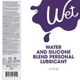 thumbnail image 5 of (2 pack) Wet Hybrid Silicone & Water Blend Based Lube, Extra Long-Lasting Personal Lubricant, 3.1 fl oz, 5 of 8