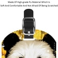 thumbnail image 4 of Square 2Pack PU Leather Panda Sunflower Cruise Luggage Tag with Privacy Cover and Name ID Tag for Travel Handbags Backpacks Luggage Tags, 4 of 6