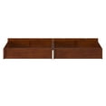 thumbnail image 3 of AFI Set of 2 Solid Wood Under Bed Storage Drawers, Twin XL/Queen, Walnut, 3 of 8