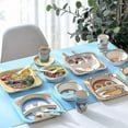 thumbnail image 4 of Five-piece Bamboo Fiber Children's Tableware Animals Pattern Kid Sets, 4 of 5