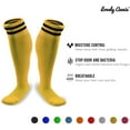 thumbnail image 3 of Children's 2 Pairs High Performance Knee High Socks. Lightweight & Breathable - Ultra Comfortable & Durable Socks XL003 XS(Yellow), 3 of 5