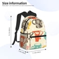 thumbnail image 4 of Wukai Vintage Cup Versatile Backpack:Spacious,Organized,Comfortable,Ideal for Travel and Everyday Use with Multiple Pockets and Padded Straps, 4 of 8