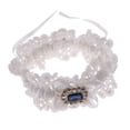 thumbnail image 1 of Liga Nupcial Del Cordón De Con Los Accesorios Elásticos Del Baile De Del Del Diamante Artificial De material perla, 1 of 7