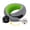 Green, variant on WANDER+ Travel Pillow, 100% Pure Memory Foam Airplane Pillow Neck Support Ergonomic Design for Sleeping Plane Car Train Office Flight, Gray