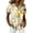 382#Beige, variant on Women Hawaii Tshirt Soft Cool Tropical Floral Print Short Sleeve Button Up Summer Tops Sky Blue XL