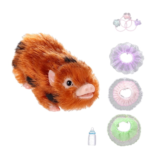 Muñeco de cerdito reborn de silicona, cerdito realista, adorable, regalo de cumpleaños o Navidad. Mini cerdo. Naranja
