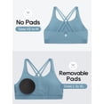 thumbnail image 3 of Top deportivo CRZ YOGA Butterluxe con tiras cruzadas azul talla pequeña, 3 of 6