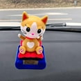 thumbnail image 3 of Bobblehead Toy Automatic Friendly No Battery Required Accessories Solar Powered Dancing Figure for Dashboard Yellow Point Ear, 3 of 8