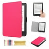 Allytech Case for Kobo Clara HD 6" 2018 eReader, Stand Auto Wake Sleep Flip PU Leather Stand Case Protective Cover for Kobo Clara HD, Rose