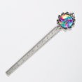 thumbnail image 5 of Tie-dye Vintage Silver Lace-Edged Bookmark: a Gift for Readers and Book Lovers - Reading Accessories, Bookmarks, Book Mark, 5 of 5