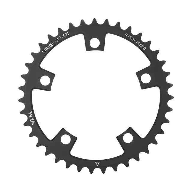 Soidarity Bielas de bicicleta de montaña de aleación, bielas de ciclo electrochapadas con estilo 110BCD, componentes reemplazables para ciclismo al aire Ciclismo 39T Soidarity OD021795-03