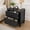 Black, variant on Christopher Knight Home 23" Nightstand with 2 Drawers, Farmhouse Sturdy Wooden Bedside Table, Walnut, Set of 2