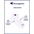 thumbnail image 5 of Champion Boys Cushion Performance+ Kid Ankle Socks, 10 Pack, Sizes S–L, 5 of 5
