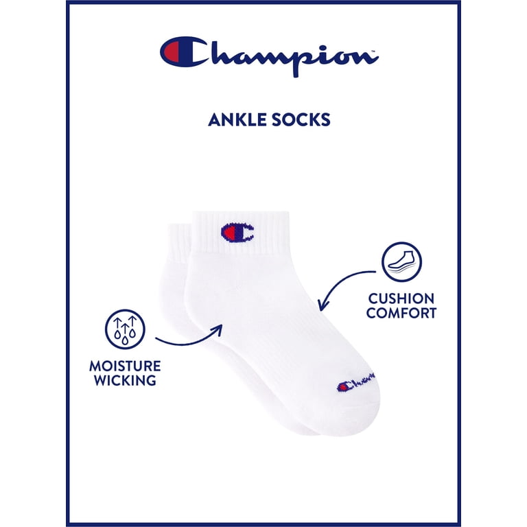 Champion Boys Cushion Performance+ Ankle Socks 10-Pack photo 5
