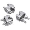 thumbnail image 3 of 2mm 1/16 Inch Stainless Steel Wire Rope Cable Clamp Fastener 12pcs, 3 of 5
