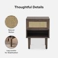 thumbnail image 4 of Mopio Haylee Nightstand/Side Table Walnut, End Table for Living Room & Bedroom to Compliment Your Bed or Sofa, 4 of 7