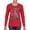 Red, variant on Dean Russo In My Mind Dog Lover Womens Graphic Long Sleeve T-Shirt, Fuschia, Medium