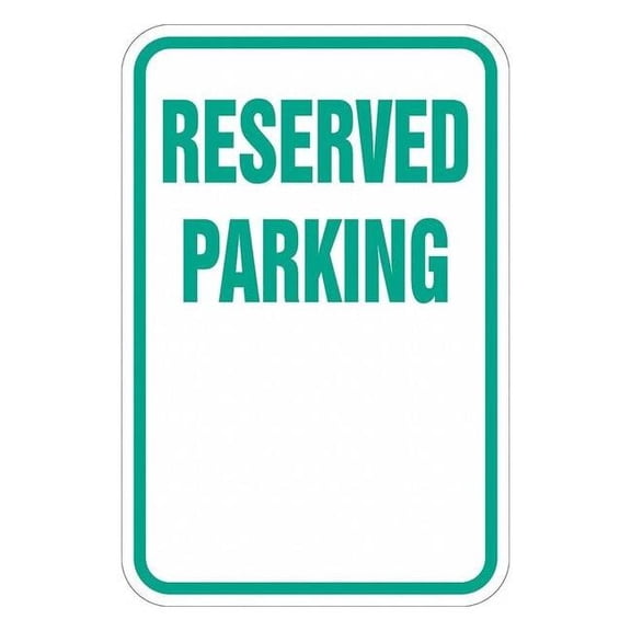 Lyle Reserved Parking Sign,18" x 12, T1-1186-EG_12x18 T1-1186-EG_12x18