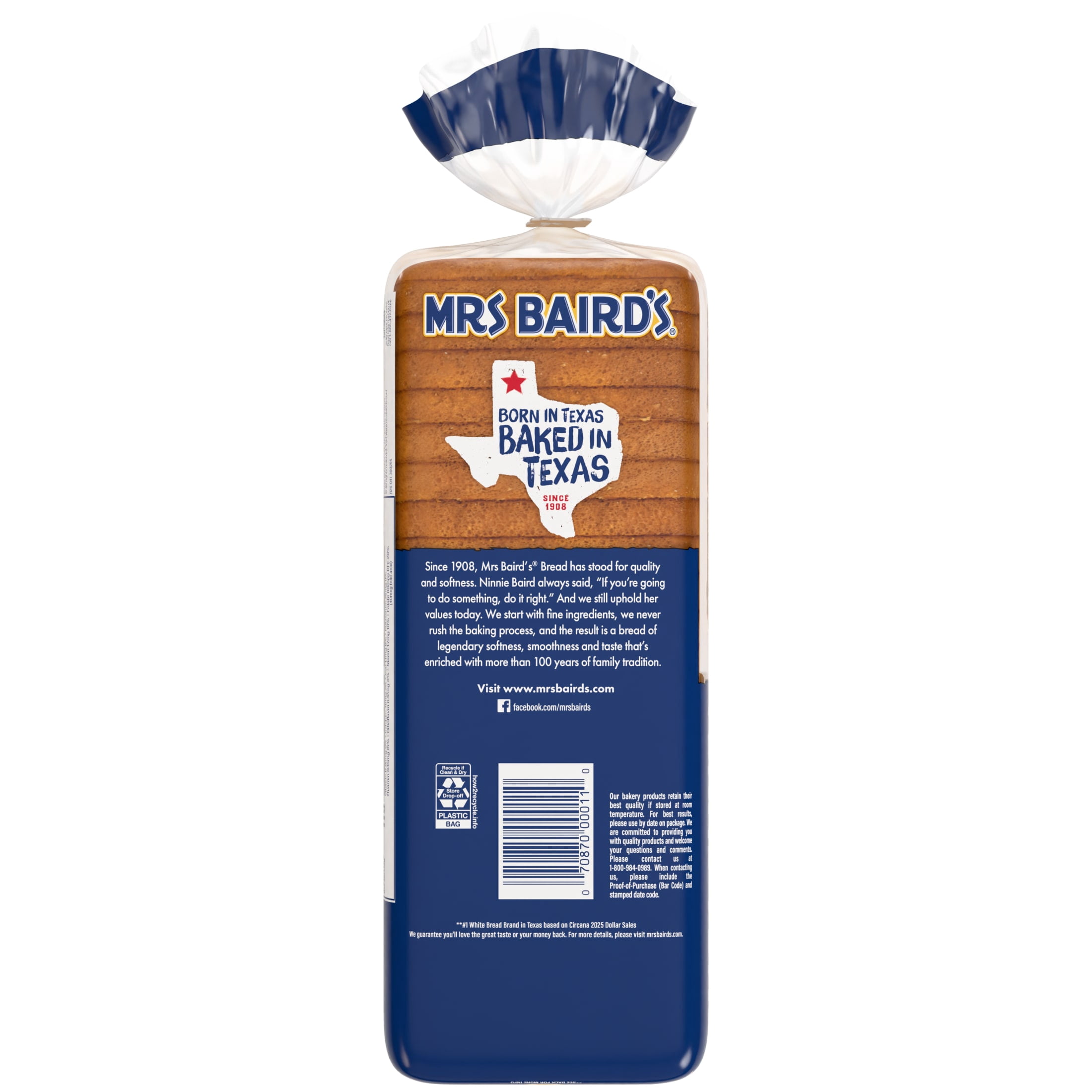 Mrs Baird's Texas Toast Bread, 24 oz