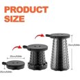 thumbnail image 3 of Foldable Stool with 180kg Load Capacity Foldable Camping Stool with Soft Cushion, 3 of 5