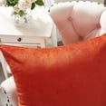 thumbnail image 2 of Home Soft Things Milliken Plush Throw Pillow Covers 2 Piece Set - Burnt Orange - 26" x 26", 2 of 4