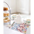 thumbnail image 4 of Happy Easter Kitchen Dish Towels for Drying Dishes Set of 4, Cute Rabbits Eggs Flowers Butterflies Leaves Pink Waffle Weave Microfiber Hand Tea Bathroom Towels Quick Dry & Absorbent Towel 12x12, 4 of 7