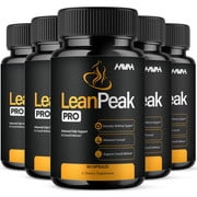 (5 Pack) Lean Peak Pro Health Management Capsules, LeanPeak Pro Daily Overall Wellness Support (300 Capsules)